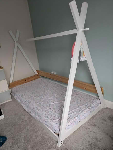 Photo of free Single floor bed (solid pine) (S40 Brampton) #1