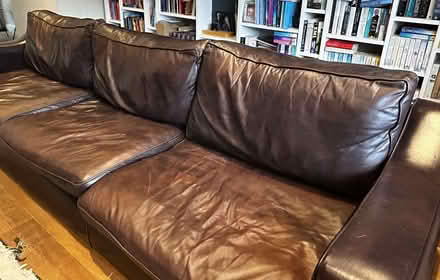 Photo of free Leather sofa (Cassiobury Estate WD17) #2