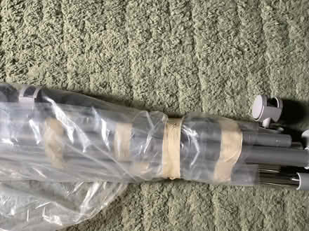 Photo of free Metal Clothes Rail, double bar on castors. (Cottingham HU16) #2