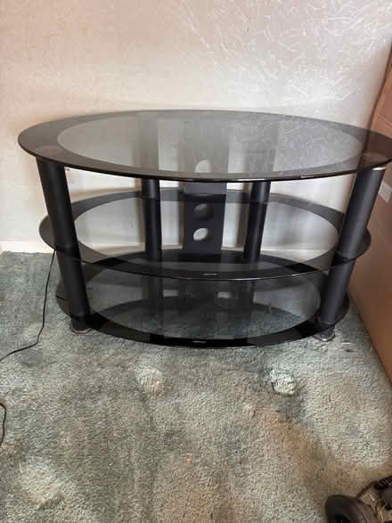 Photo of free Smoked Glass TV stand (Cranfield, Bedford) #1