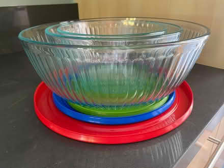 Photo of free Fluted, glass pyrex nesting bowls (Pleasant Hill) #1