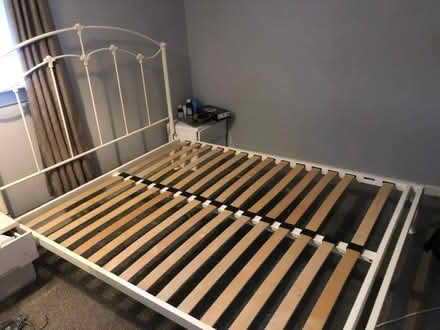 Photo of free King size mattress with bed frame (Kirkintilloch G66) #2