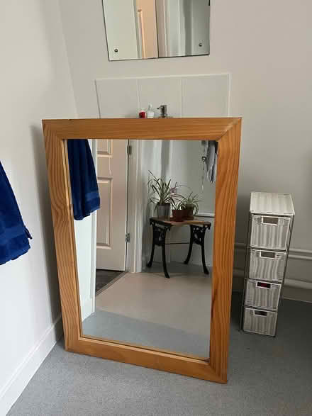 Photo of free Large Pine framed mirror (Chichester) #2