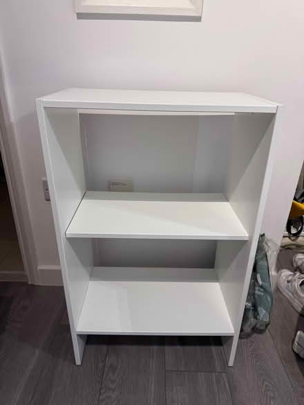 Photo of free White IKEA 2-tier bookshelf/storage shelf (Golders Green NW11) #1