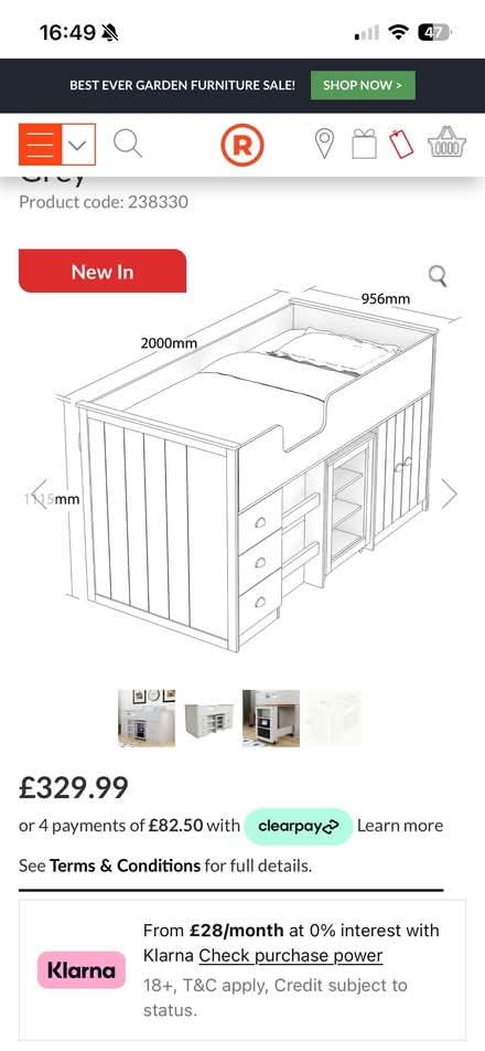 Photo of free Bunk bed (Earlham NR5) #3