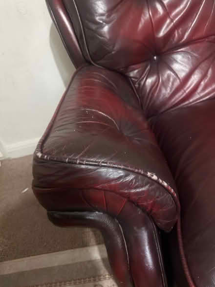 Photo of free 3 seater leather sofa (S12 birley) #3
