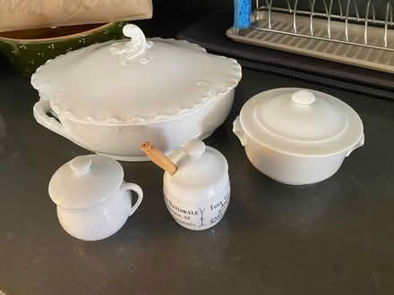 Photo of free Assorted whiteware (and tray?) (Pleasant Hill) #1