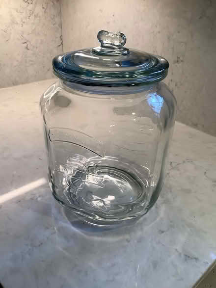 Photo of free Large glass canister (SW Aurora-Bathurst & Henderson) #1