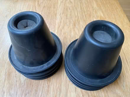 Photo of free 2 sets of 4 chair leg raisers. (Lodge Moor S10) #1