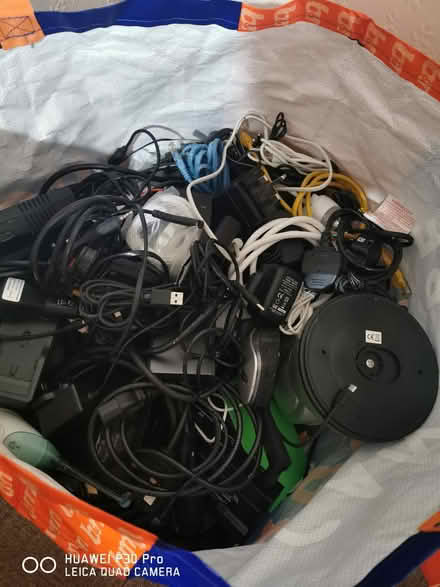 Photo of free Large Bag, full of Assorted Cables (Gt. Sankey, WA5, ROBY GROVE) #1