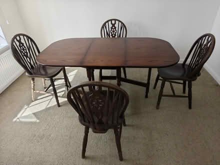 Photo of free Gate leg table, 4 chairs (West Wittering PO20) #1