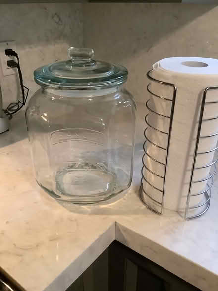Photo of free Large glass canister (SW Aurora-Bathurst & Henderson) #2