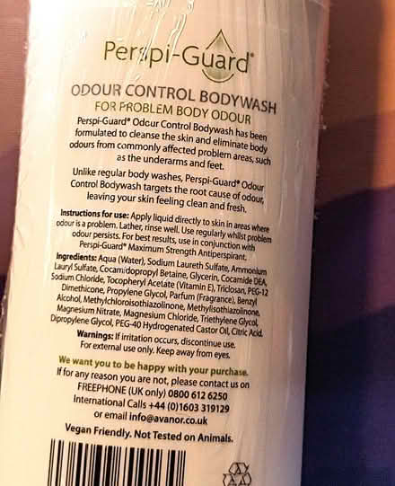 Photo of free 2x Perspi-Guard Odour Control Bodywash - New Sealed, Expired (Hendon NW4) #2