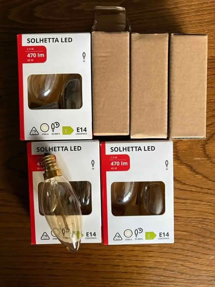 Photo of free 9 Candle Bulbs ‘vintage’ E14 (Leam Lane NE10) #1
