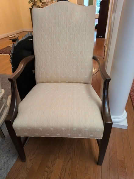 Photo of free 2 upholstered chairs yellow (Mays Chapel) #1