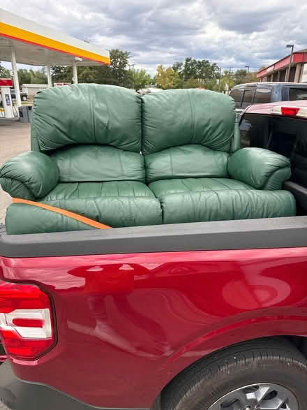 Photo of free Leather loveseat (Berthoud/Loveland/Longmont) #1