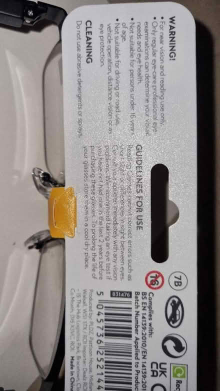 Photo of free Reading glasses (Great Barford MK44) #2