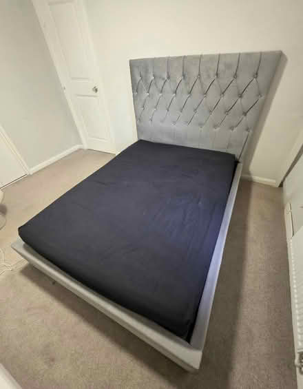 Photo of free Time4Sleep Savoy Double Ottoman Bed Grey + Sleep Sanctuary (Goldsworth Park GU21) #1