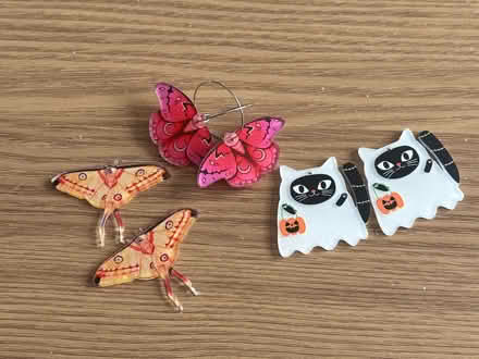 Photo of free Costume - interchangeable moth & Halloween cat earrings (New Eltham SE9) #1