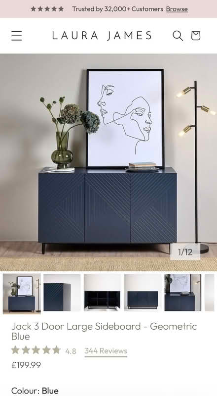 Photo of free blue sideboard / storage unit – tooting collect (Tooting SW17) #3