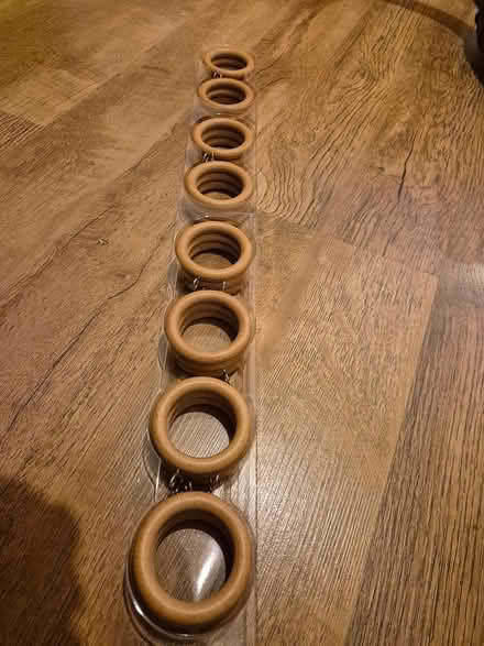 Photo of free Oak curtain rings (Exeter, Beacon Heath EX4) #1