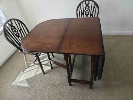 Photo of free Gate leg table, 4 chairs (West Wittering PO20) #3