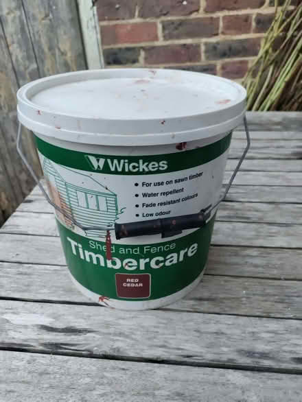 Photo of free Part full tub of wickes shed paint (Hollingdean BN1) #1