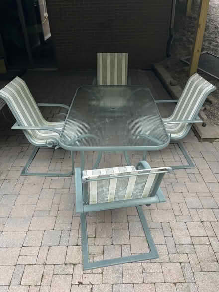 Photo of free Glass Top Table Patio Set (Farmington Hills) #1