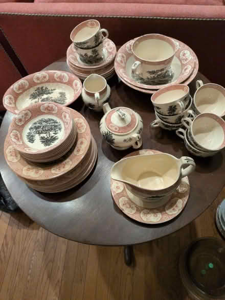 Photo of free Incomplete Adams Rose Terrace china (Mays Chapel) #1