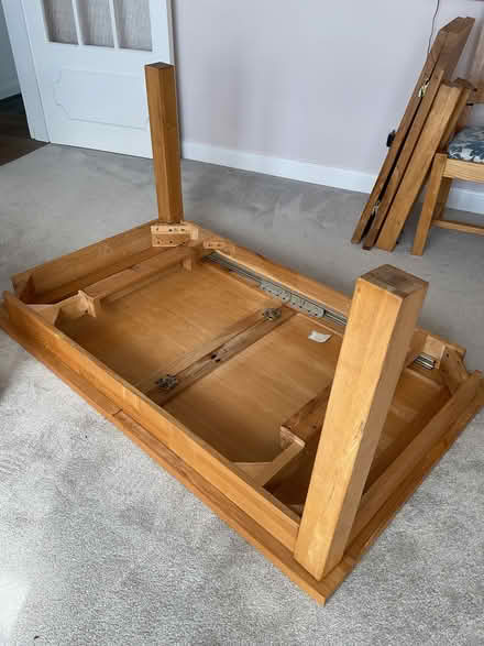Photo of free Oak table and 6 chairs (Eastbourne BN21) #4