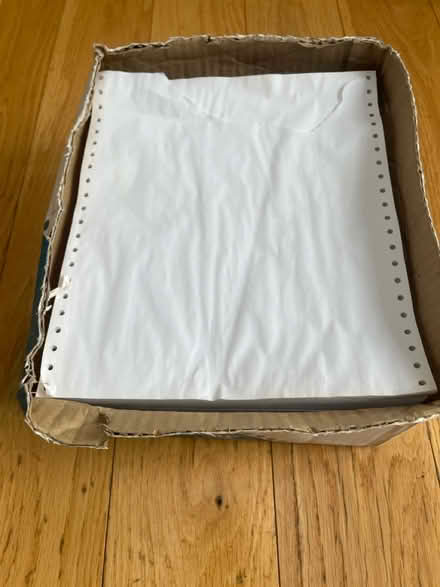 Photo of free 9.5” x 11” white listing paper (Crabtree Lane AL5) #3