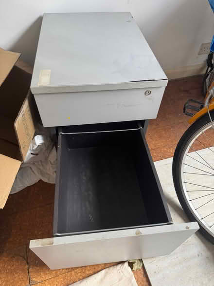 Photo of free Grey foolscap hang binder filing cabinet (Brook Green W14) #3