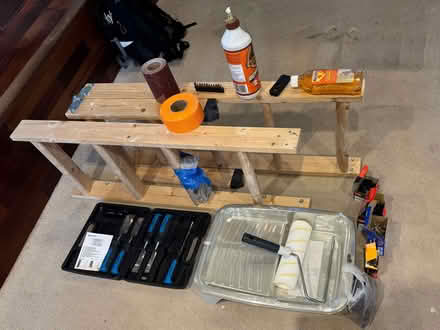 Photo of free Wooden stepladder + bundle of DIY tools & supplies (Barnsbury N7) #1