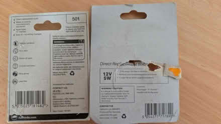 Photo of free Car Bulbs Replacements (3 bulbs) (Littleover DE23) #2