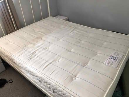 Photo of free King size mattress with bed frame (Kirkintilloch G66) #1