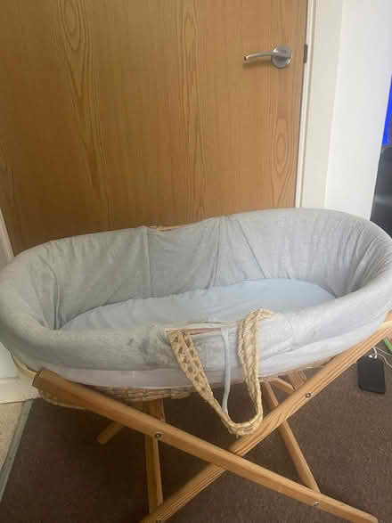Photo of free Moses basket, bedsheets ,Rocker (M14, Fallowfield.) #1