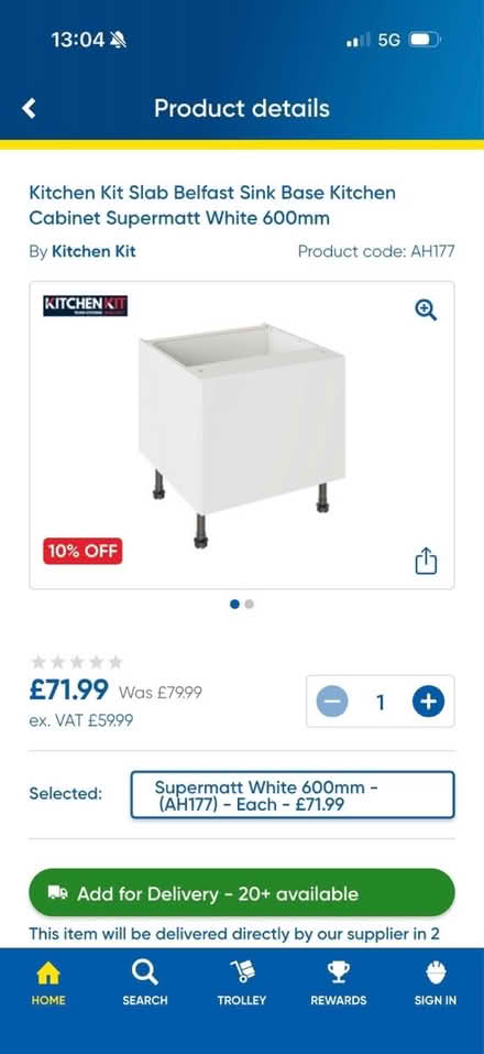 Photo of free Belfast sink cabinet (Topsham EX3) #2