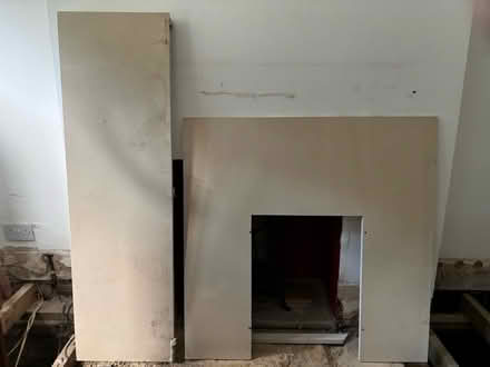 Photo of free Cream marble fire surround and harth (Fareham PO13) #2