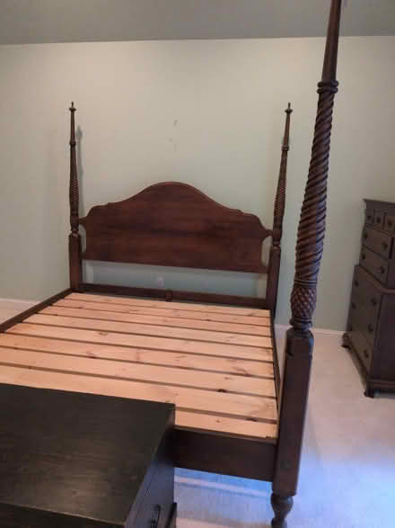 Photo of free King sized poster bed frame (Mays Chapel) #1