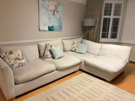 Photo of free Corner sofa and snuggle chair with footstool (Rayleigh SS6) #3