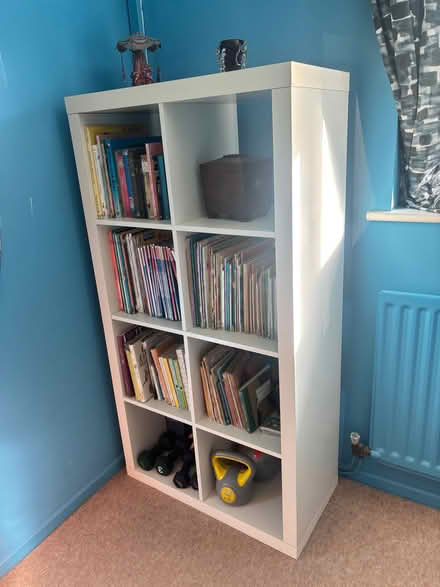 Photo of free IKEA “Kallax” 8-box shelving unit (Gladestry HR5) #2