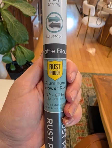 Photo of free Brand new shower rod, curtain,hooks (North Hollywood Arts District) #1