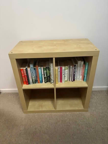 Photo of free IKEA “Kallax” 4-box shelving unit VGC (Gladestry HR5) #2