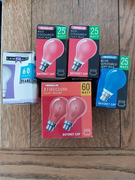 Photo of free Colored light bulbs (Allestree DE22) #1