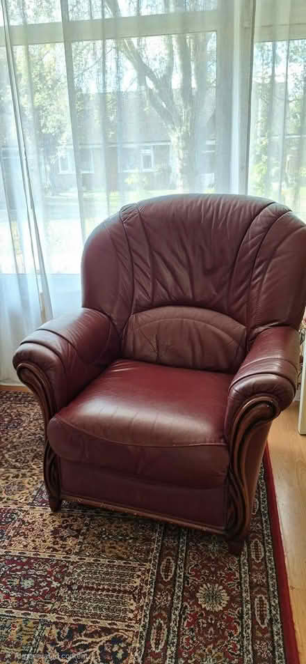 Photo of free Leather chair (Bullsland gardens WD3 5BH) #1
