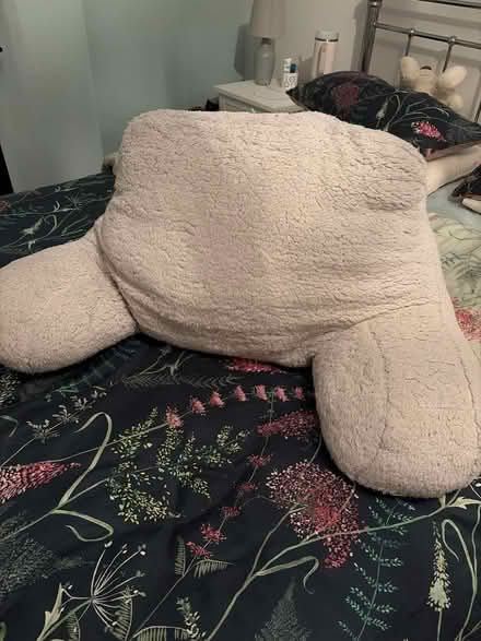 Photo of free Dunelm grey cuddle cushion (NG9 7GN) #1