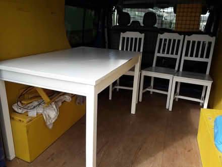 Photo of free Table and 3 chairs (EH33, Tranent) #2