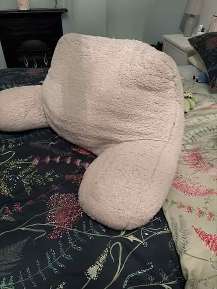Photo of free Dunelm grey cuddle cushion (NG9 7GN) #2