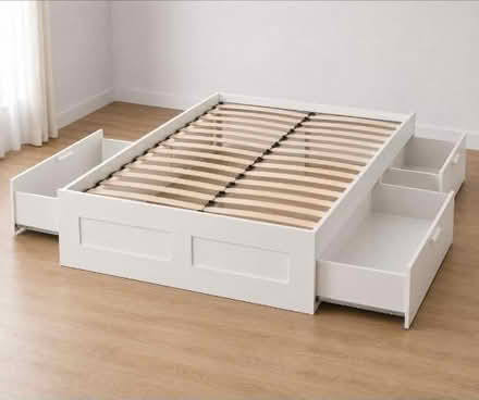 Photo of free IKEA Brimnes Double Bed Frame (Mitcham CR4) #1