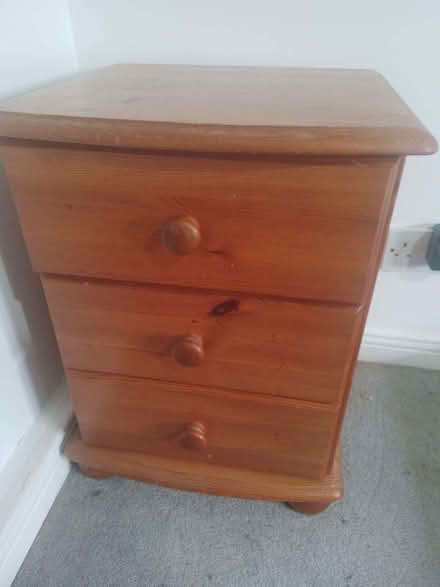 Photo of free Pinewood bedside storage box (Redhill RH1) #1
